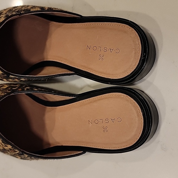 New Caslon Leopard Mules Women 7.5 - Picture 2 of 6